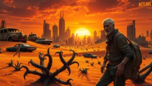 Desolation in a Forgotten World – free AI stock image