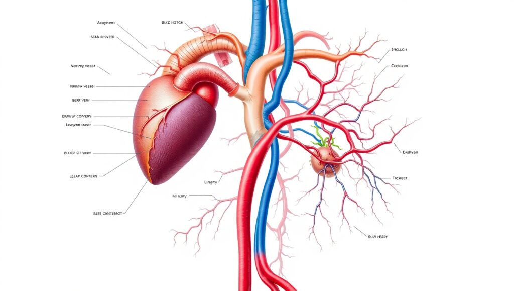 Detailed Study of the Circulatory System – free AI stock image