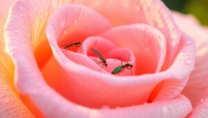 Dew on a Rose Petal – free AI stock image