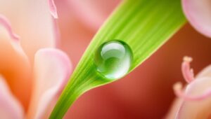 Dewdrop Reflections on – free AI stock image