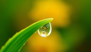 Dewdrops and Blossoms at Dawn – free AI stock image