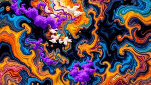 Dreamlike Color Explosion – free AI stock image
