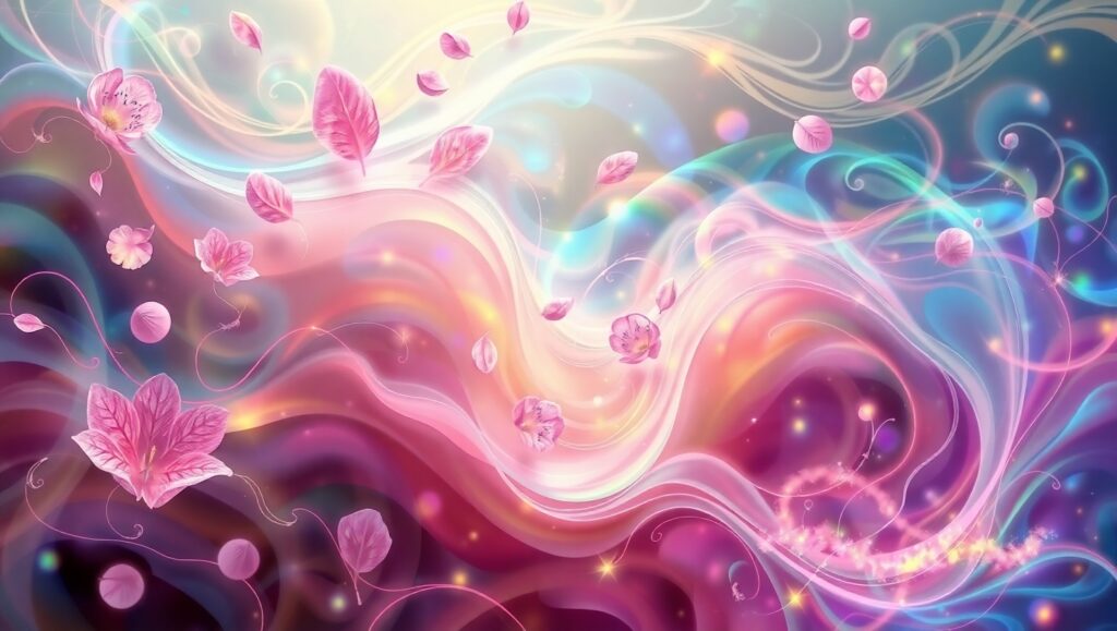 Dreamlike Organic Abstract Landscape – free AI stock image