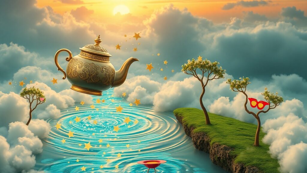 Dreamscape of Dancing Trees – free AI stock image