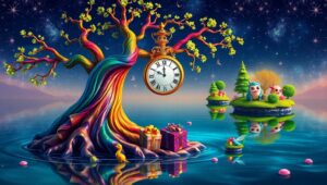Dreamscape of Melting – free AI stock image