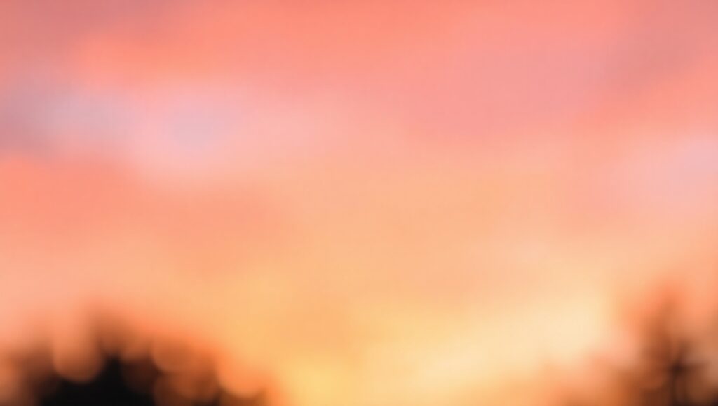 Dreamy Bokeh Sunset Lights – free AI stock image