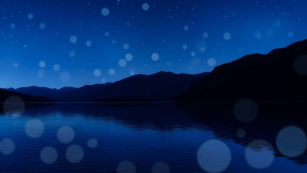Dreamy Night Over the – free AI stock image
