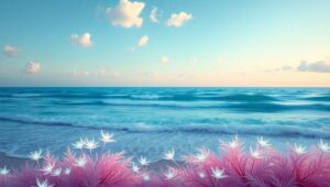 Dreamy Ocean Sky Fusion – free AI stock image