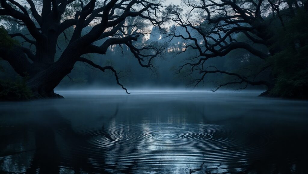 Dusk Reflections by the Lake ynz – free AI stock image