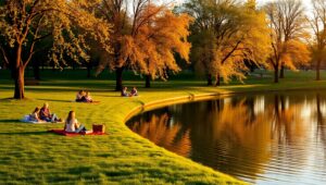 Dusk Serenity in Pointillism Style – free AI stock image