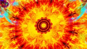 Dynamic Color Flow in Geometry – free AI stock image