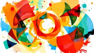 Dynamic Geometric Balance in Nature – free AI stock image