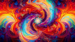 Dynamic Geometric Color Fusion – free AI stock image