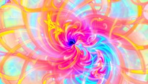 Dynamic Geometry in Vibrant Color – free AI stock image