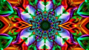 Dynamic Harmony in Colorful Forms – free AI stock image