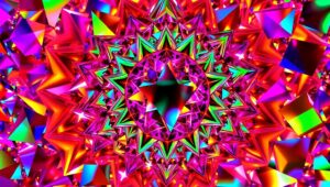 Dynamic Shapes of Colorful Harmony – free AI stock image