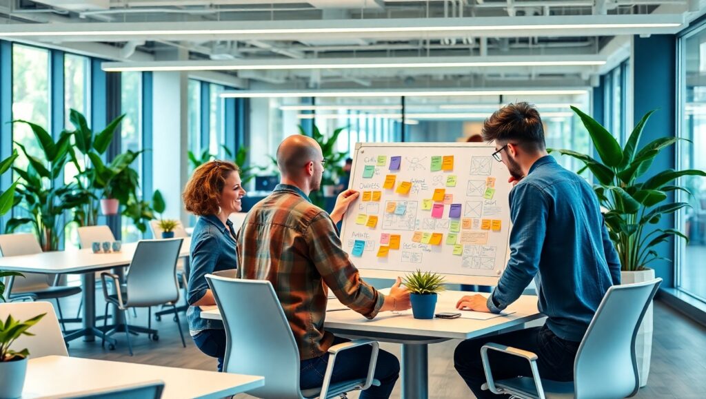 Dynamic Startup Workspace Concept – free AI stock image