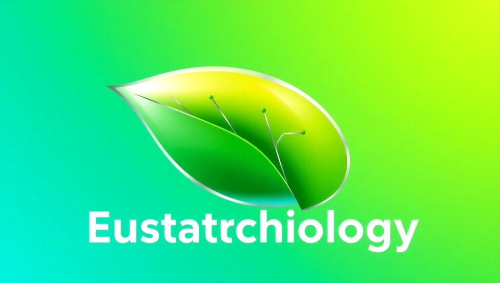 Eco-Tech Logo Design Concept – free AI stock image