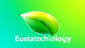 Eco-Tech Logo Design Concept – free AI stock image
