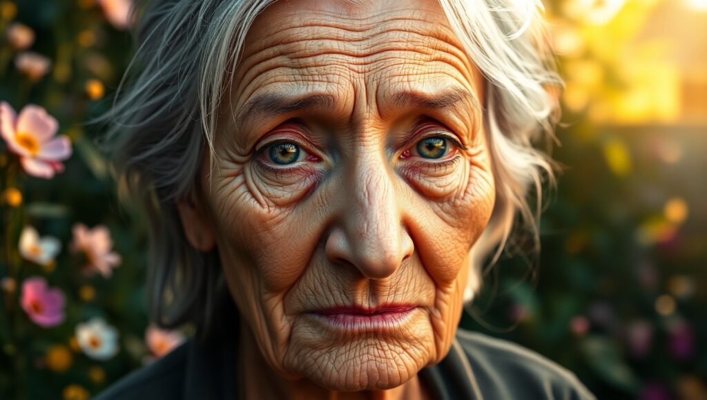 Elderly Wisdom in Soft Light – free AI stock image