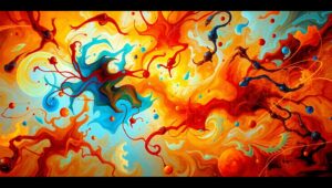 Emotional Resonance in Abstract – free AI stock image