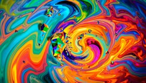 Emotional Vortex in Abstract Form – free AI stock image