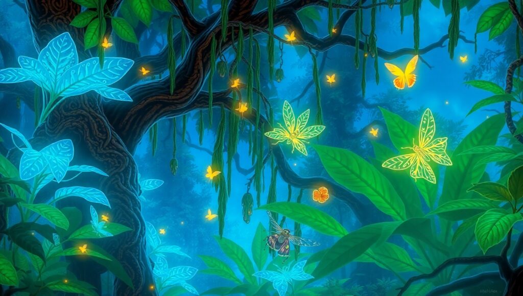 Enchanted Rainforest Canopy Adventure – free AI stock image