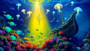 Enchanted Underwater Coral Wonderland xXW – free AI stock image