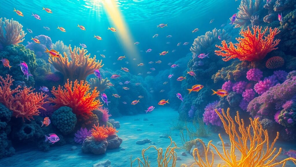 Enchanted Underwater Dreamscape – free AI stock image