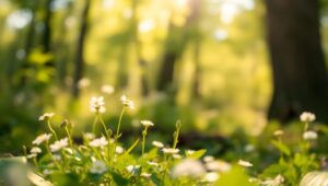 Enchanting Forest with Soft Bokeh – free AI stock image