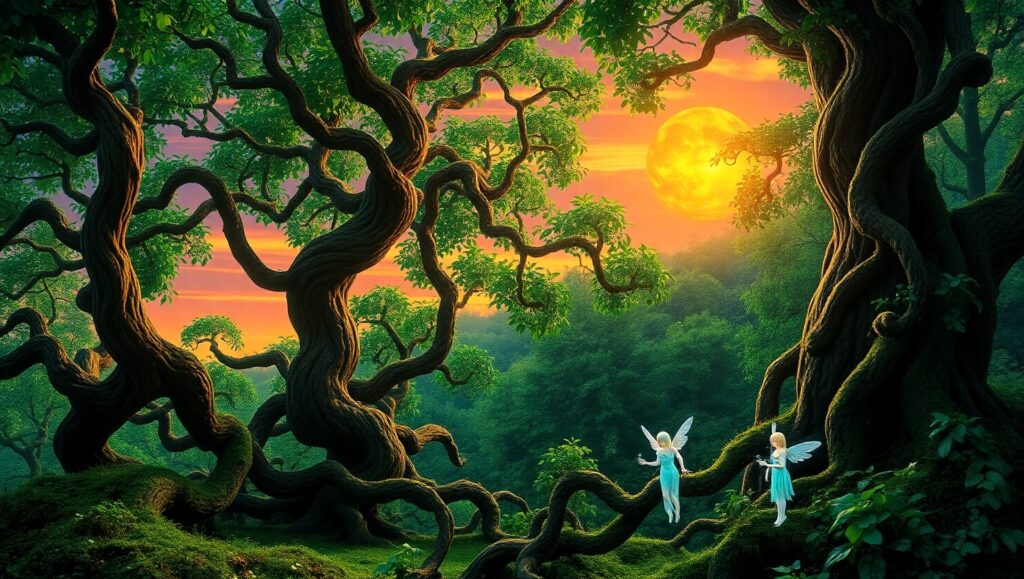 Enchantment in the Whispering Woods – free AI stock image
