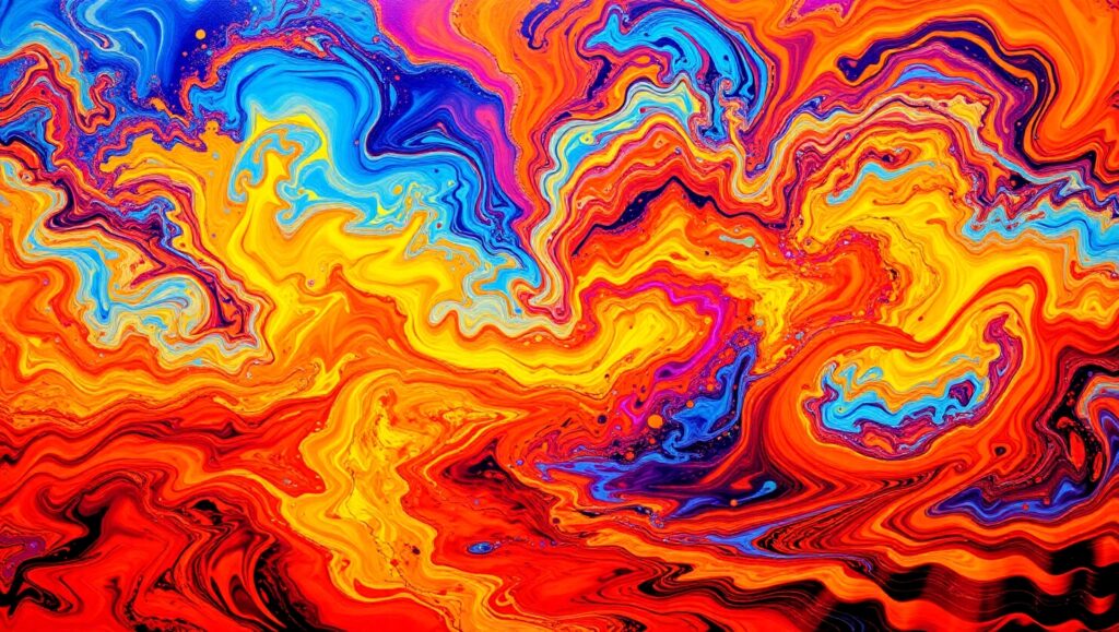 Energized Dance of Abstract Shapes – free AI stock image