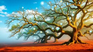 Ethereal Connection to Nature – free AI stock image