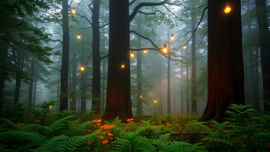 Ethereal Forest Embrace – free AI stock image