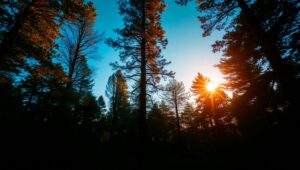 Ethereal Forest Glow at – free AI stock image