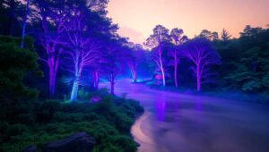 Ethereal Forest in Infrared Light HVz – free AI stock image