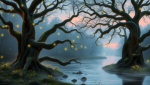 Ethereal Serenity in Nature – free AI stock image