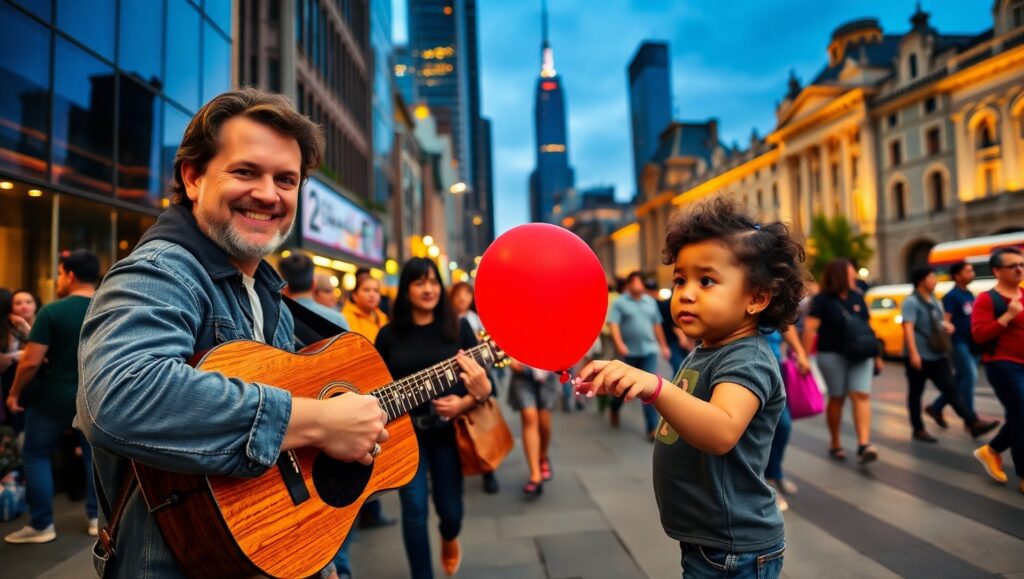 Evening Vibes on Urban Streets – free AI stock image