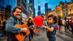 Evening Vibes on Urban Streets – free AI stock image