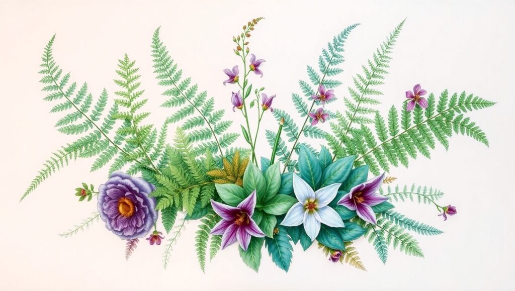 Exquisite Botanical Arrangement – free AI stock image