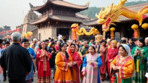 Festival of Cultures in Traditional Attire – free AI stock image