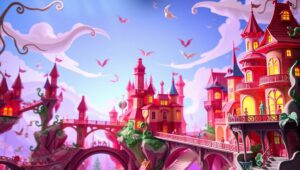 Floating Islands of Papercraft Dreams – free AI stock image