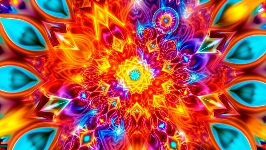 Flow of Colorful Energy – free AI stock image