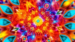 Flow of Colorful Energy – free AI stock image