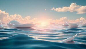 Flowing Organic Landscapes in Harmony – free AI stock image