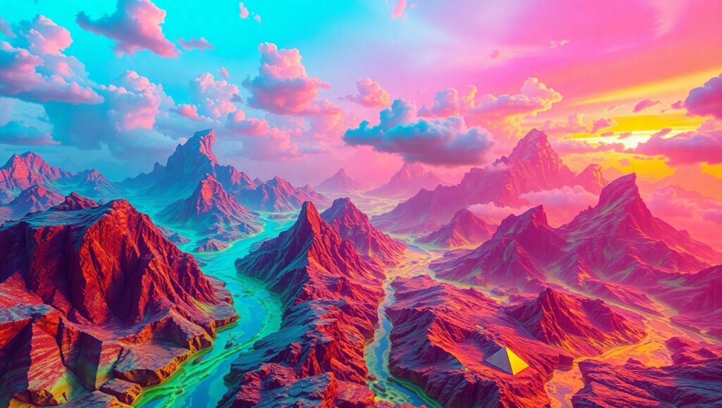 Fragmented Dreams of Nature – free AI stock image