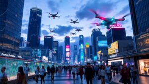 Futuristic Financial Skyline Visualization 4Jy – free AI stock image