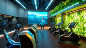 Futuristic Gym Environment Design – free AI stock image