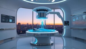 Futuristic Medical Diagnostic Device – free AI stock image
