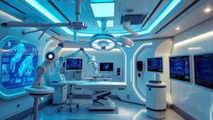 Futuristic Medical Equipment in Action – free AI stock image
